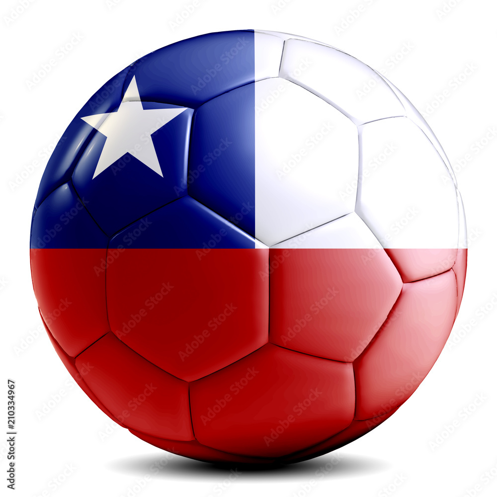 Fototapeta premium Chile Soccer Ball Football