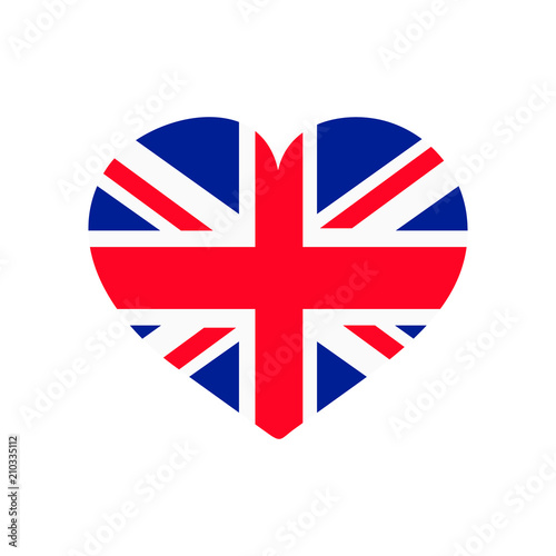 Uk flag heart