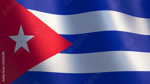 Free Download Waving flag of Cuba. 3d illustration - GFXLoad