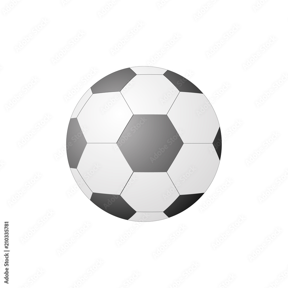 Football soccer ball sign