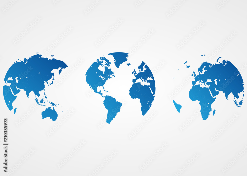 Fototapeta premium World map. Globe. Earth