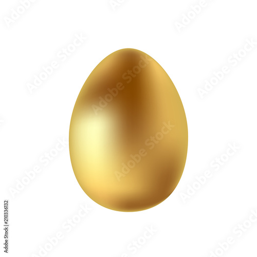 3d realistic gold egg