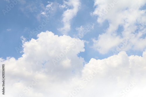 Sky, Sky clouds clear, Big fluffy clouds beautiful large on sky