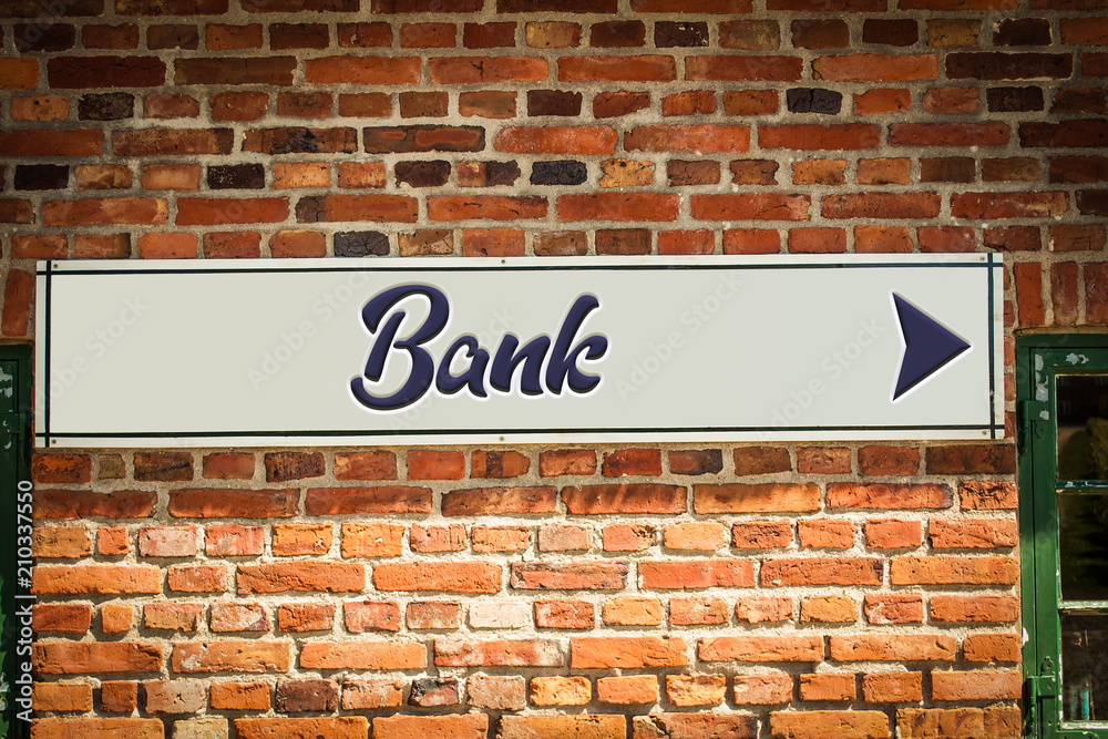 Schild 318 - Bank