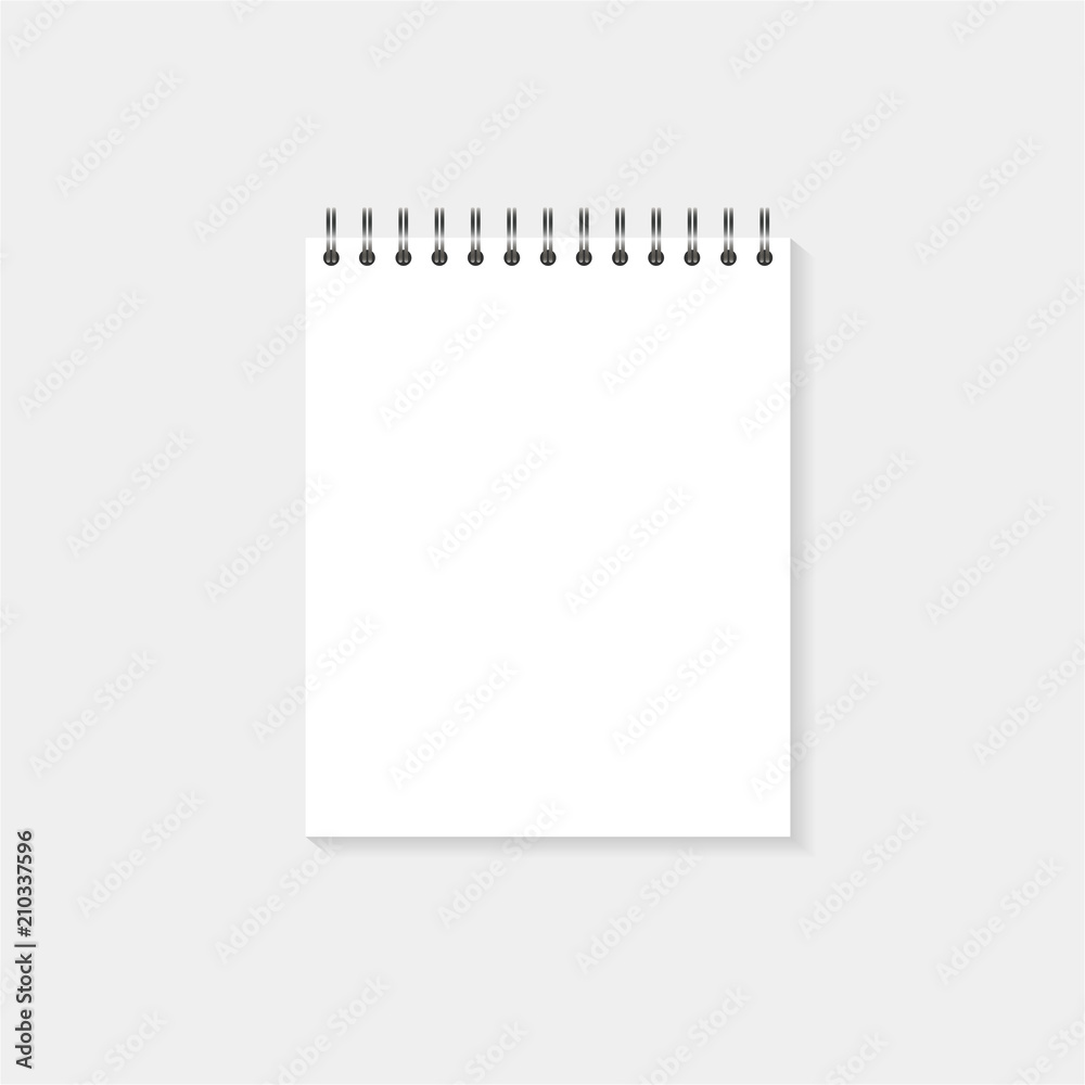 Mock up paper notebook Mock up paper notebook