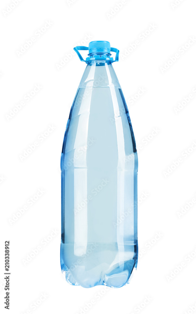 Plastic bottle filled with pure crystal drinking water isolated on the white background (2 liters) Plastic bottle filled with pure crystal drinking water isolated on the white background (2 liters)