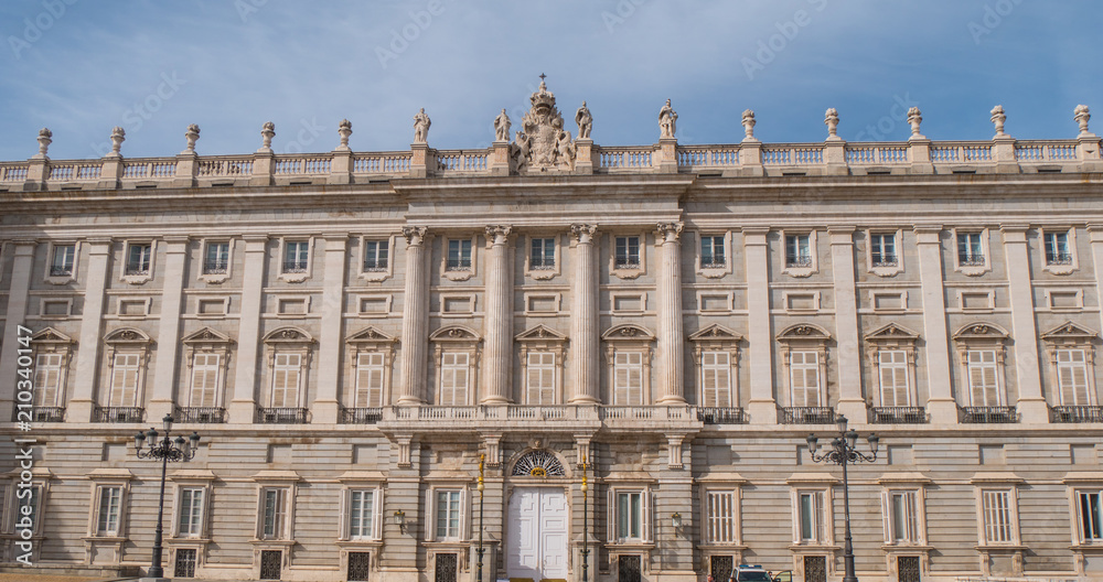The Royal Palace in Madrid called Palacio Real - a popular landmark