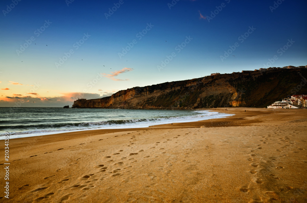 Nazaré is a popular seaside resorts in Portugal Nazaré is a popular seaside resorts in Portugal