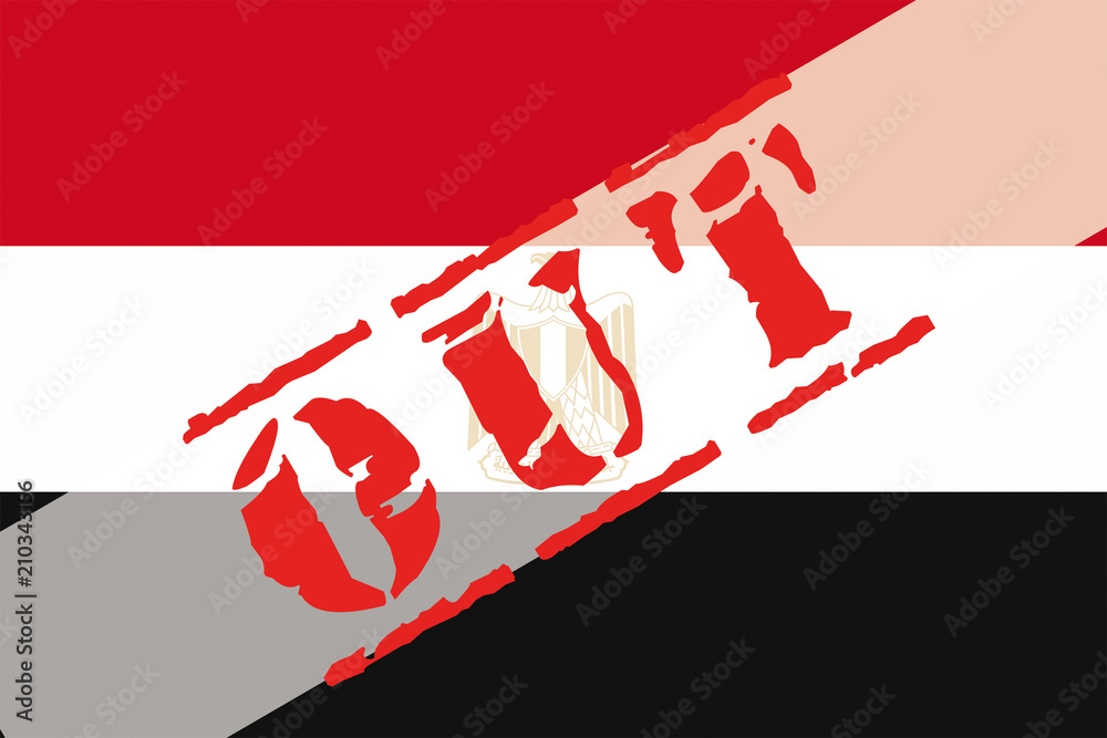egyptian flag banner soccer out