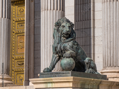 The Lions at the Assembly Building in Madrid