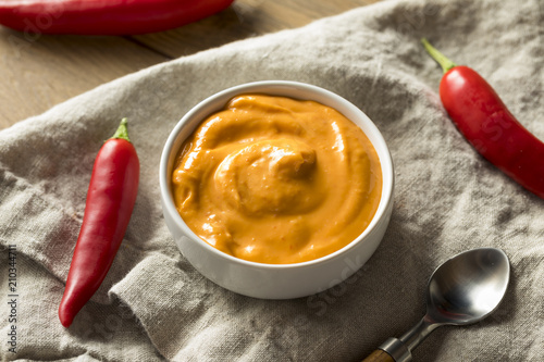 Bilde på lerret Homemade Spicy Mayo Aioli