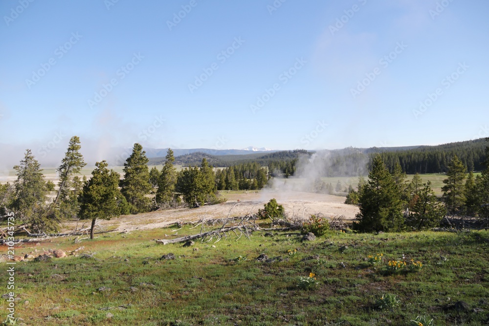 Hydrothermal activity – Yellowstone NP – USA Hydrothermal activity – Yellowstone NP – USA