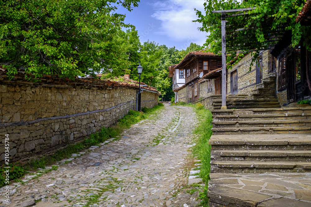 Streets of old authentic village in Bulgaria 3