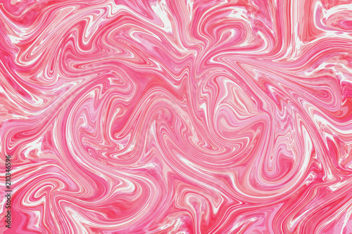 Pink liquid marble
