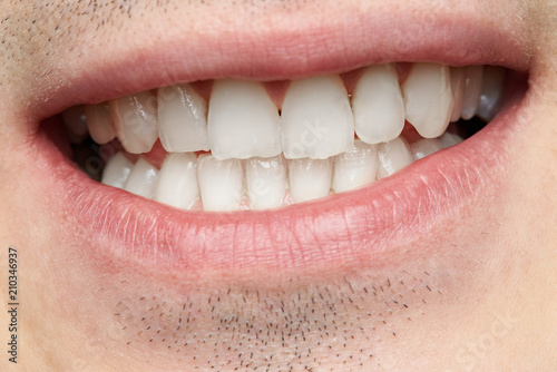 Close-up of mans smile