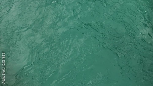 Water of a river moving in slow motion
