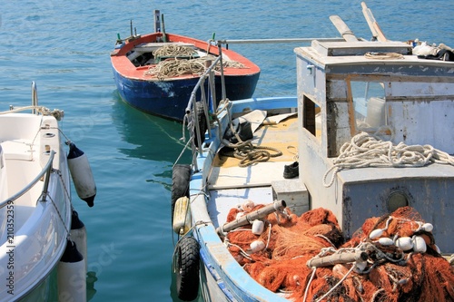 fishing vessel on the island Pag, Croatia