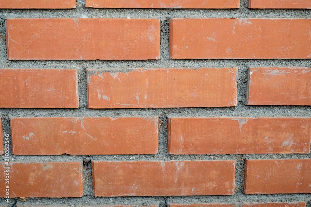 Texture of the brick wall of the house Texture of the brick wall of the house