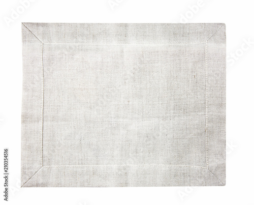 Grey towel isolated.