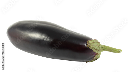 Eggplant (Solanum melongena) isolated on a white background