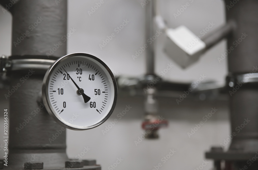 Pressure gas meter Stock Photo Adobe Stock