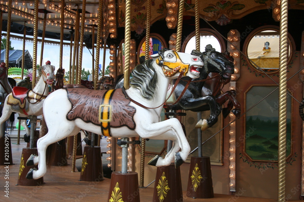 merry-go-round carousel.