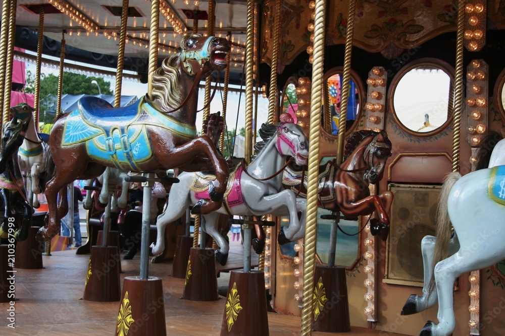 carousel, horse merry-go-round