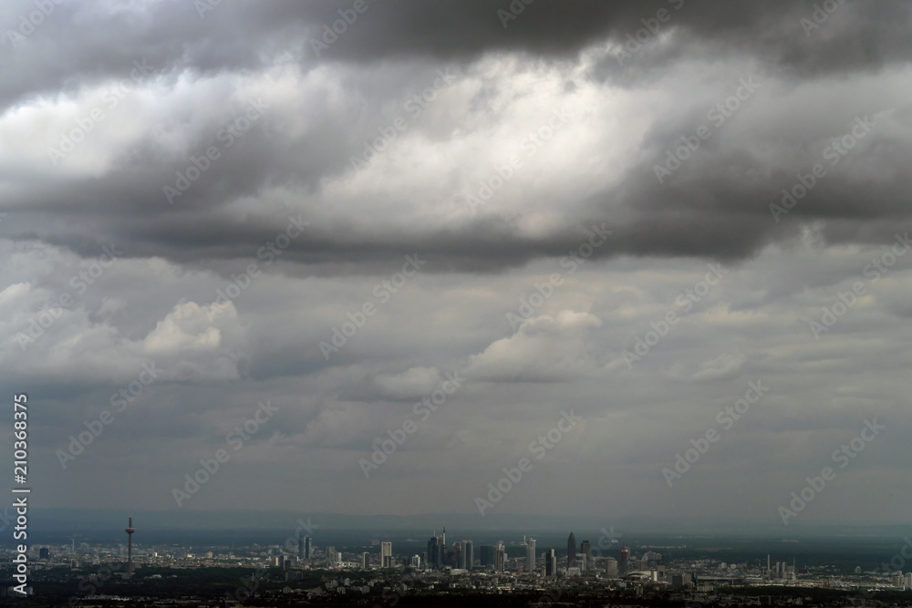 Frankfurt Skyline - Stockfoto Frankfurt Skyline - Stockfoto