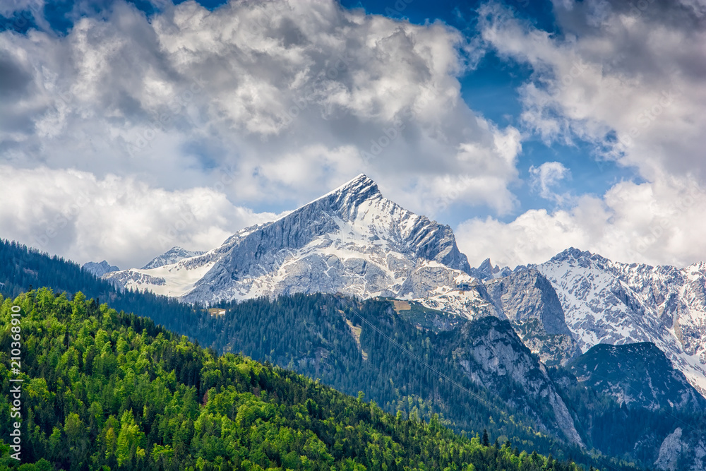 landscape near Garmisch Partenkirchen in Bavaria. Germany