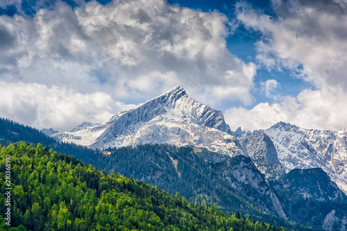 landscape near Garmisch Partenkirchen in Bavaria. Germany