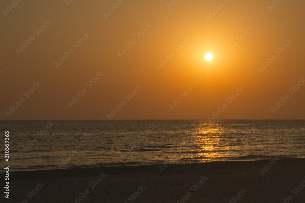 Beautiful sunset on the beach Patara, Antalya/ Turkey