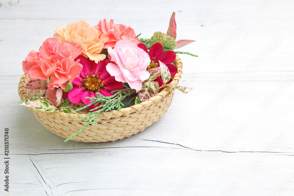 Obraz premium フラワーバスケット