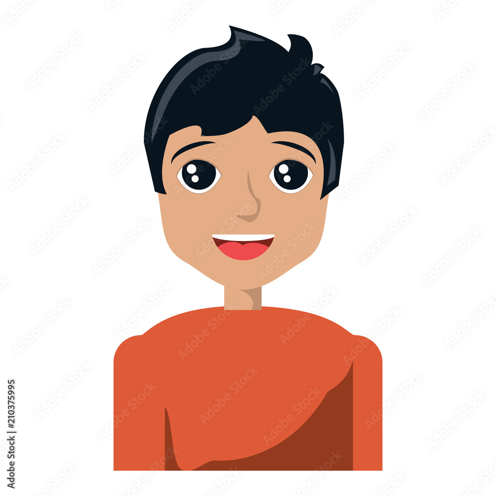 Cartoon man icon over white background, vector illustration Cartoon man icon over white background, vector illustration