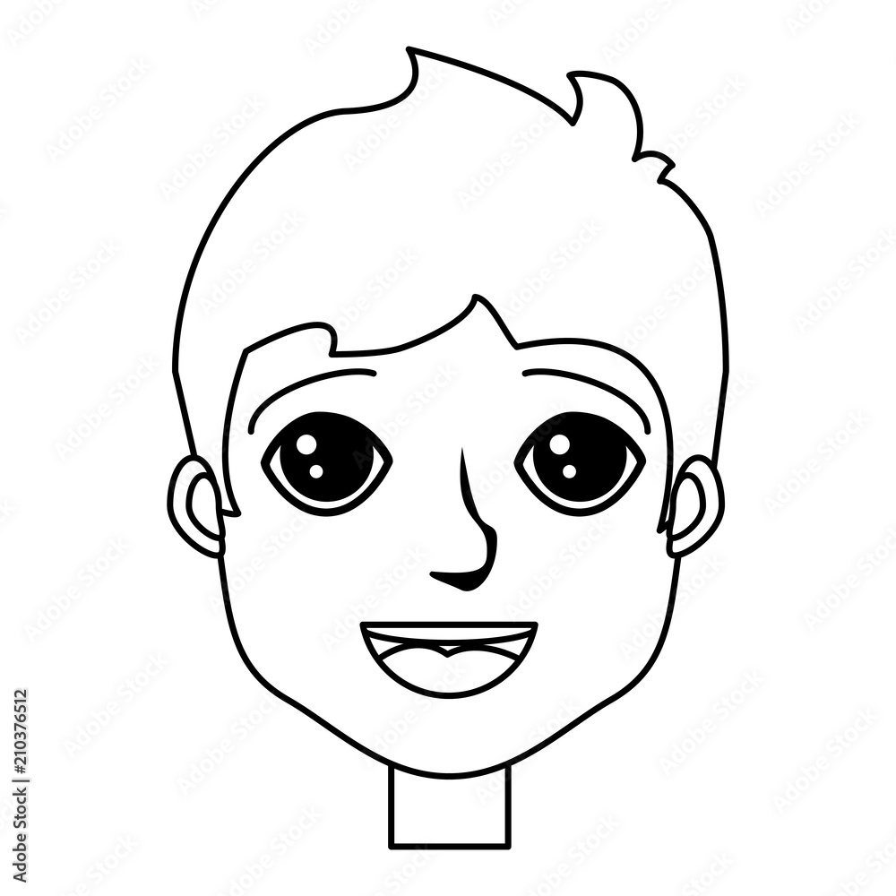 Cartoon man icon over white background, vector illustration Cartoon man icon over white background, vector illustration