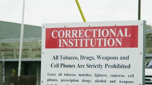 Correctional Institute Sign Outside Prison.mov