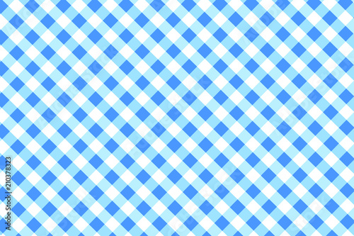 Dodgerblue Gingham pattern. Texture from rhombus/squares for - plaid, tablecloths, clothes, shirts, dresses, paper, bedding, blankets, quilts and other textile products. Vector illustration.