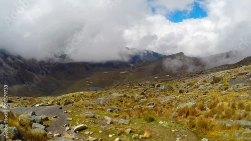 Santa Cruz Trekking Huaraz Mountains Peru with breathtaking views photo