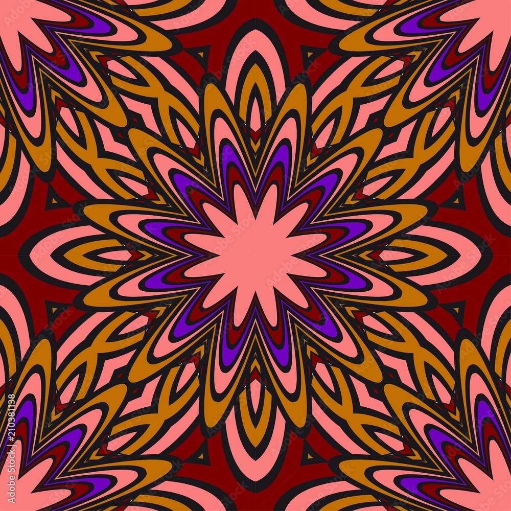 Seamless floral pattern with modern style ornament on color background. For wallpaper, cover book, fabric, scrapbooks. Seamless floral pattern with modern style ornament on color background. For wallpaper, cover book, fabric, scrapbooks.