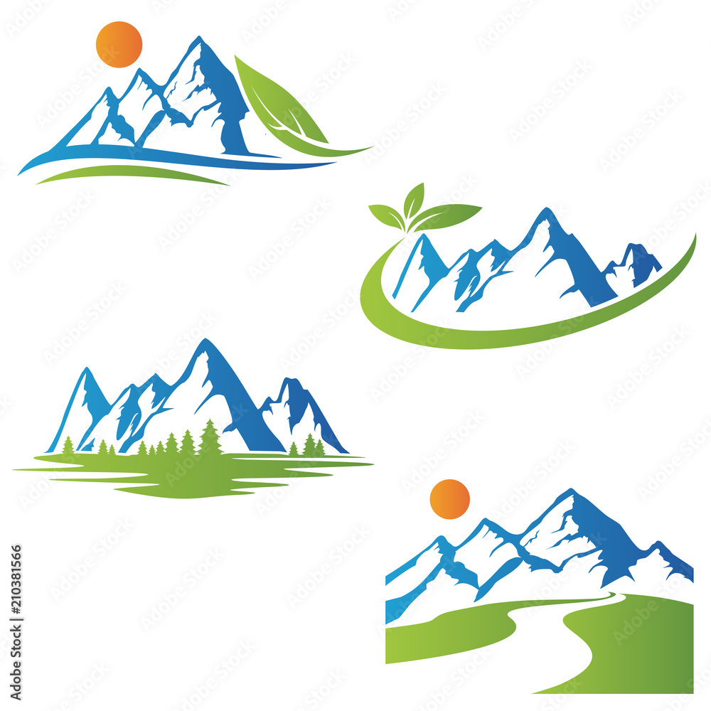 Mountain Logo Template Vector Icon