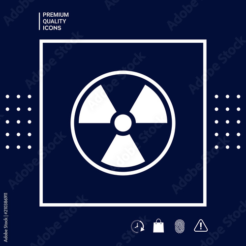 Ionizing radiation icon