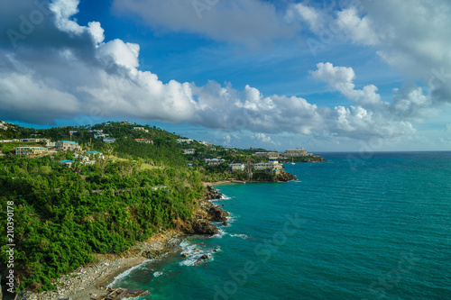 Saint Thomas, US Virgin Islands coastline of Saint Thomas