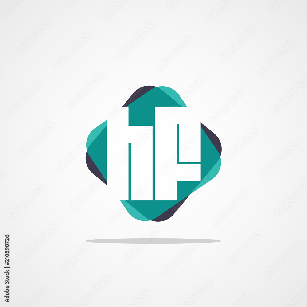 Initial Letter HF Logo Template Design Initial Letter HF Logo Template Design