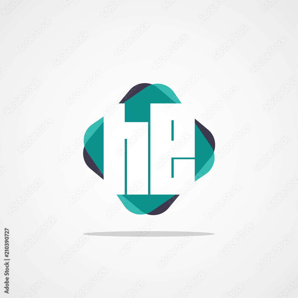 Initial Letter HE Logo Template Design Initial Letter HE Logo Template Design