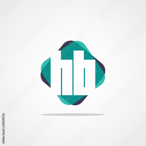 Initial Letter HB Logo Template Design