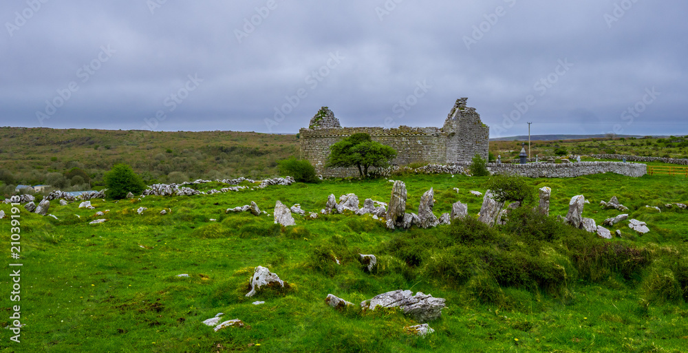 Ancient church ruin in Ireland