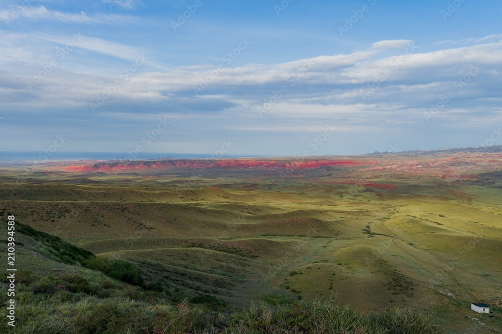 Fototapeta premium the valley of the red mountains