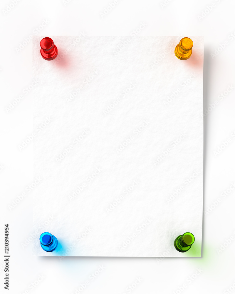 メモを押しピンで留めるcg Stock Illustration Adobe Stock メモを押しピンで留めるcg Stock Illustration Adobe Stock