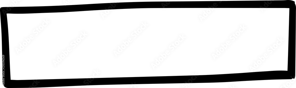 Black Hand-drawn rectangular frame Black Hand-drawn rectangular frame