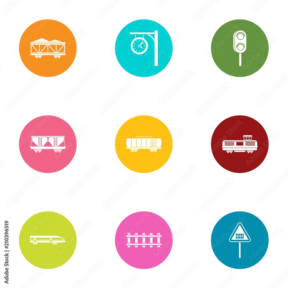 Span icons set. Flat set of 9 span vector icons for web isolated on white background Span icons set. Flat set of 9 span vector icons for web isolated on white background