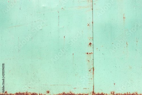 Vintage blue rusty metal texture background